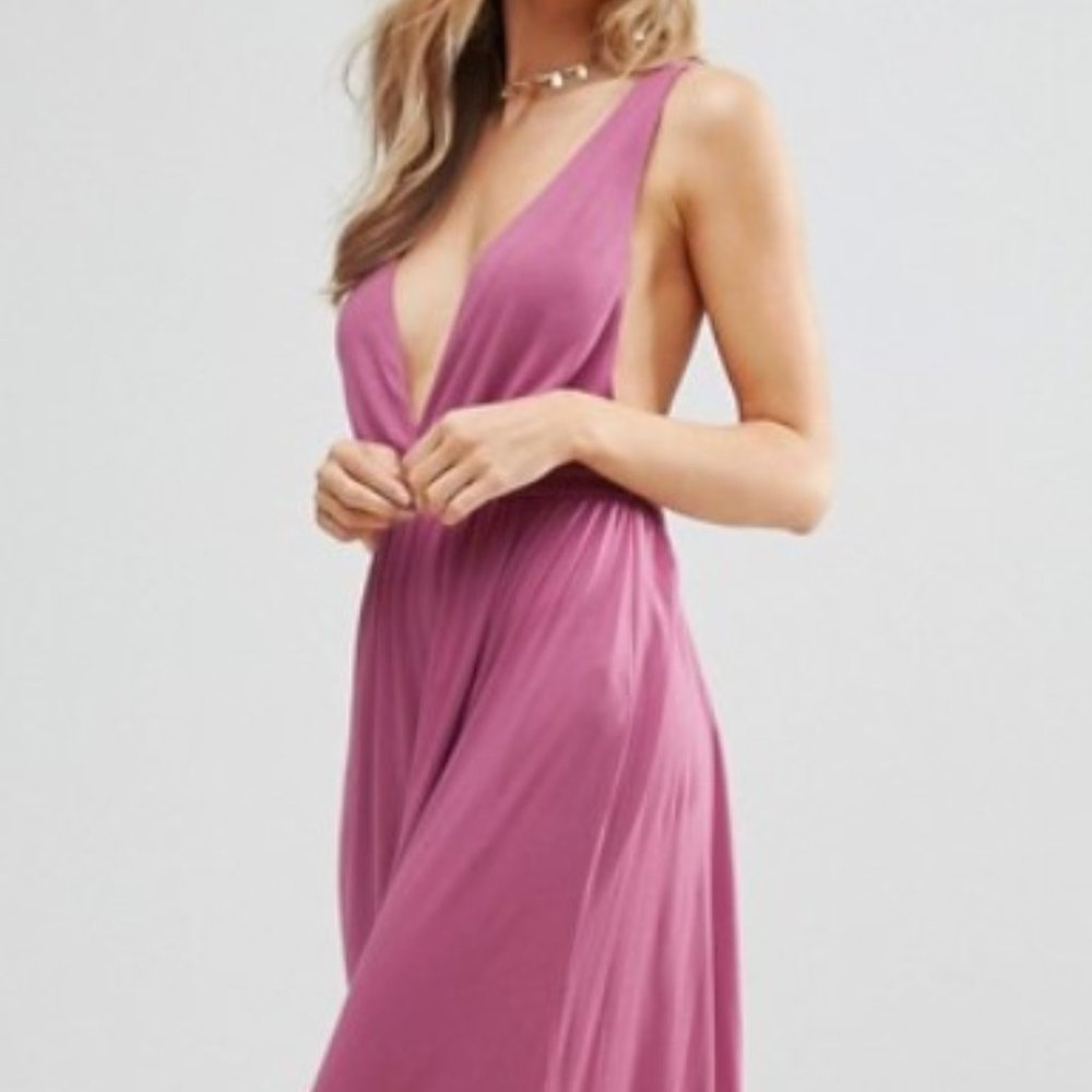 Criss cross back maxi dress